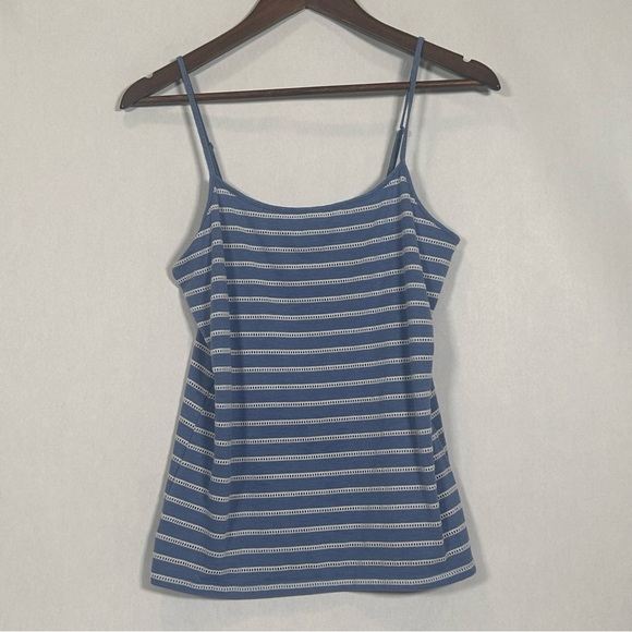 2 for$15 LOFT Blue and White Fitted Camisole - Picture 1 of 8